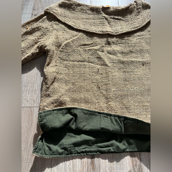 Vintage M ocher boho sweater - Picture 2 of 8